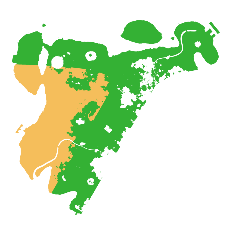 Biome Rust Map: Procedural Map, Size: 3500, Seed: 3061317