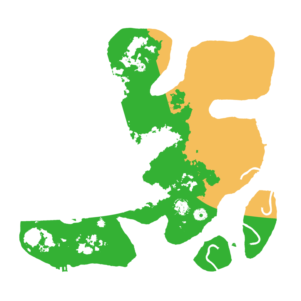 Biome Rust Map: Procedural Map, Size: 3500, Seed: 1154965
