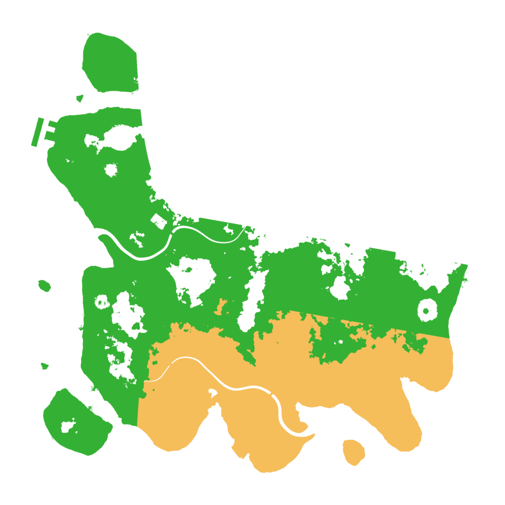 Biome Rust Map: Procedural Map, Size: 3500, Seed: 6121968