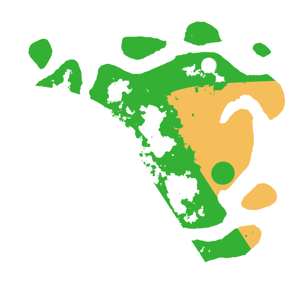 Biome Rust Map: Barren, Size: 3500, Seed: 153705