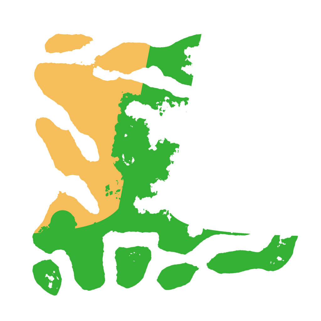 Biome Rust Map: Barren, Size: 3500, Seed: 1268692