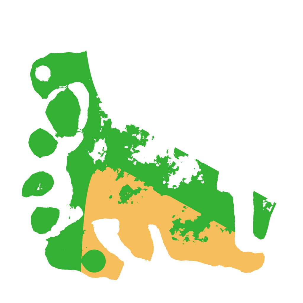 Biome Rust Map: Barren, Size: 3500, Seed: 1358275