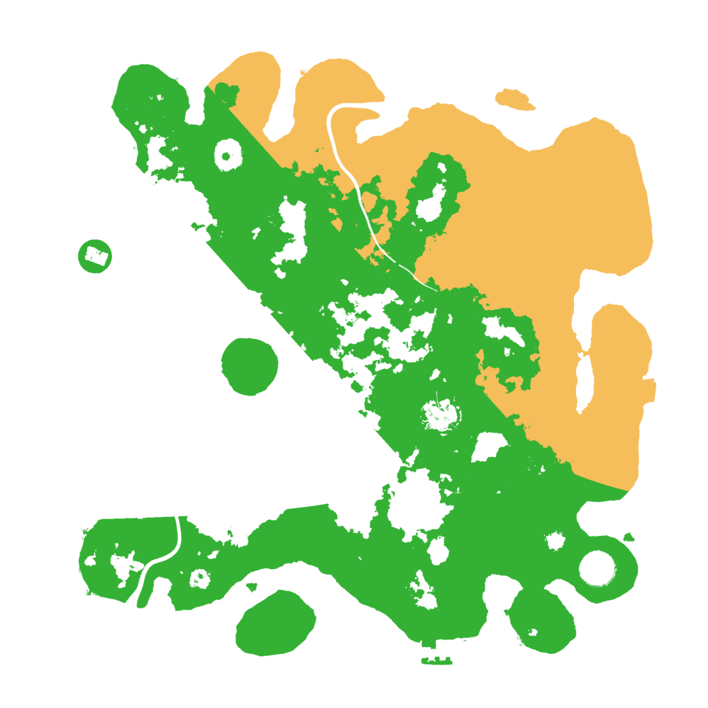 Biome Rust Map: Procedural Map, Size: 3500, Seed: 841550