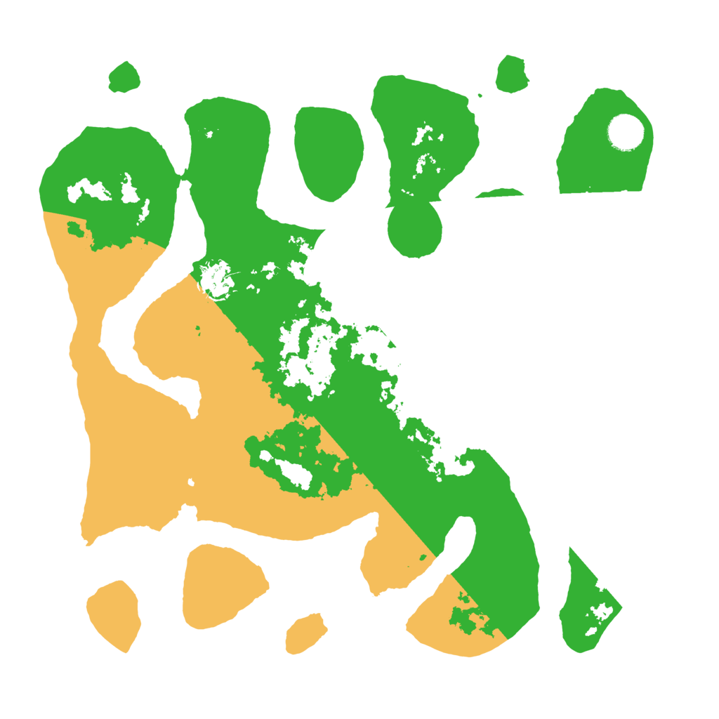 Biome Rust Map: Barren, Size: 3500, Seed: 2881419