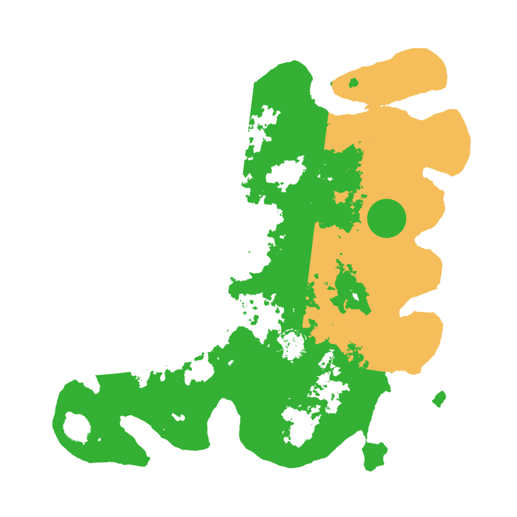 Biome Rust Map: Barren, Size: 3500, Seed: 346331