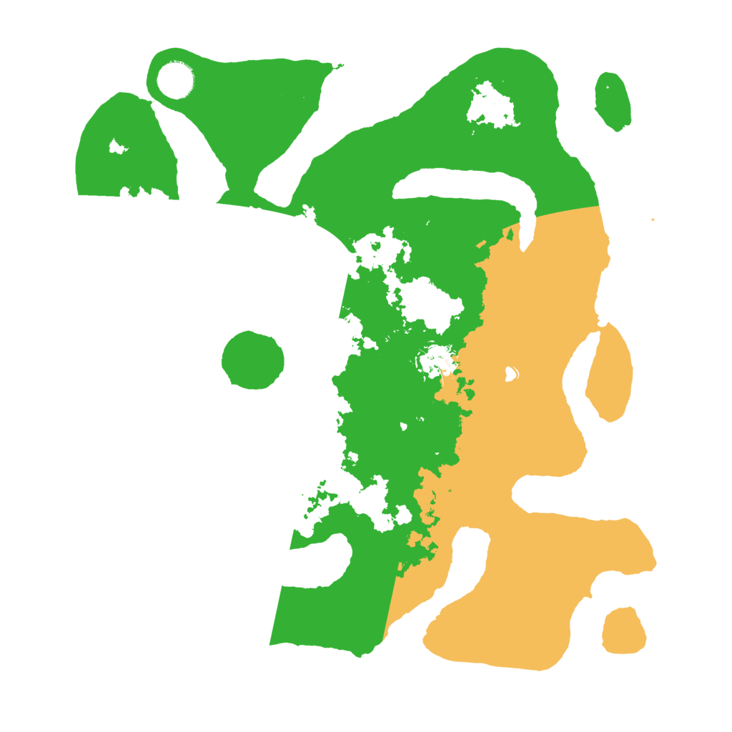 Biome Rust Map: Barren, Size: 3500, Seed: 530263