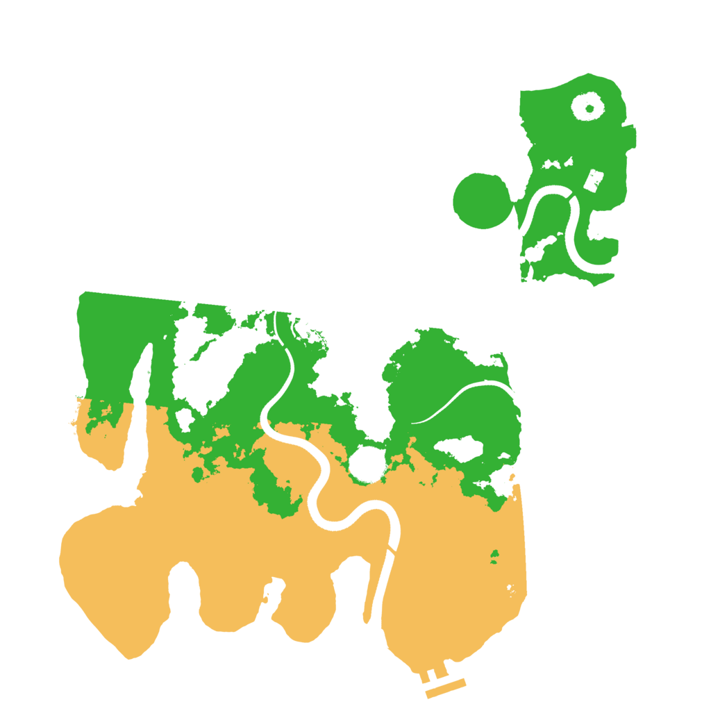Biome Rust Map: Procedural Map, Size: 3500, Seed: 1425451