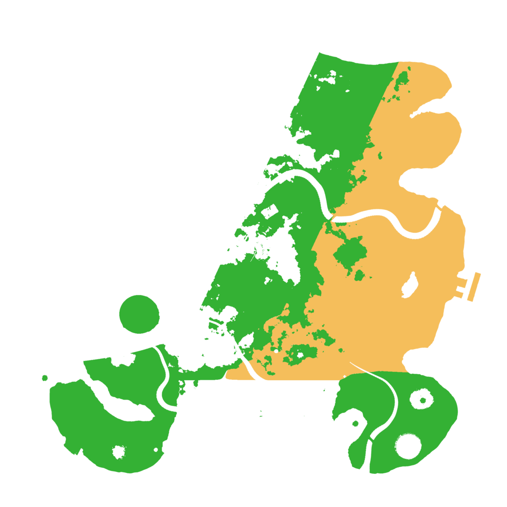 Biome Rust Map: Procedural Map, Size: 3500, Seed: 5389253