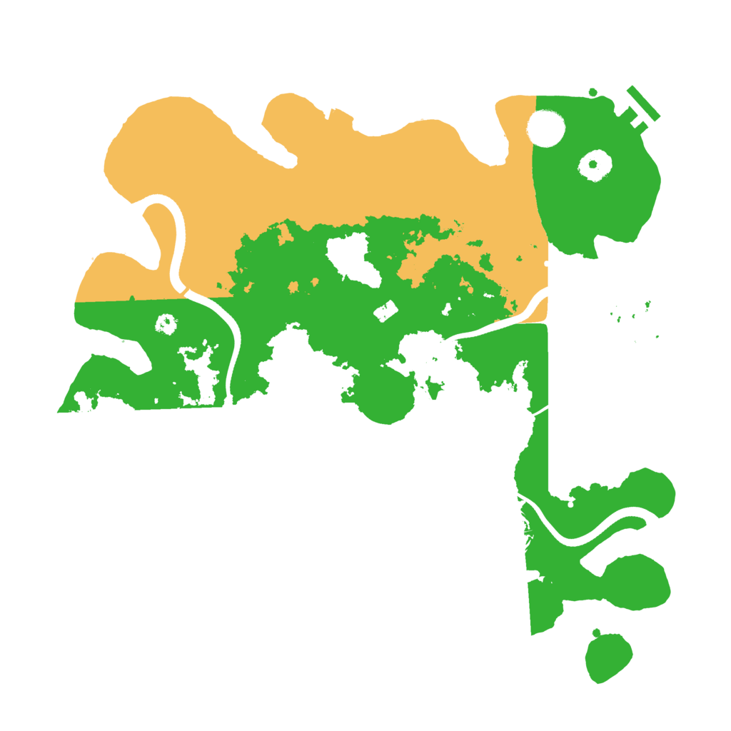 Biome Rust Map: Procedural Map, Size: 3500, Seed: 781100