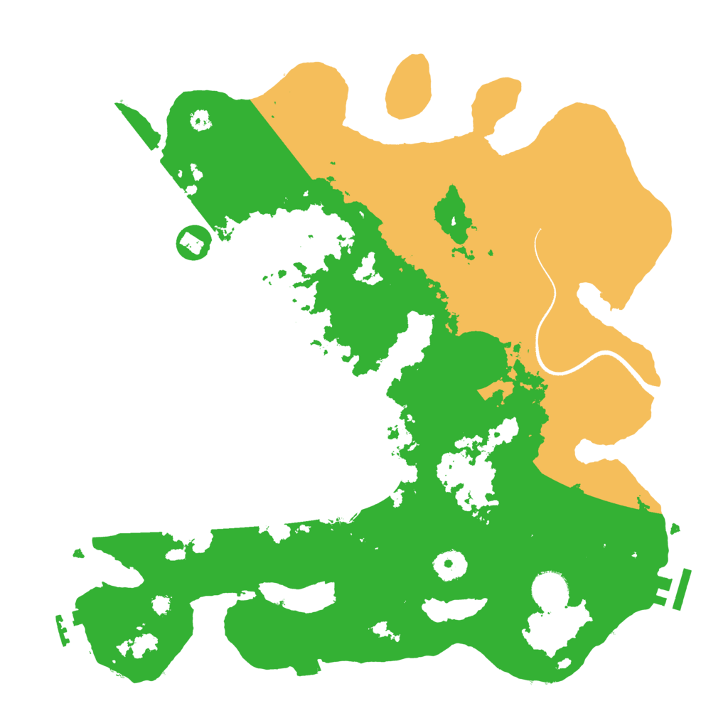 Biome Rust Map: Procedural Map, Size: 3500, Seed: 4705125