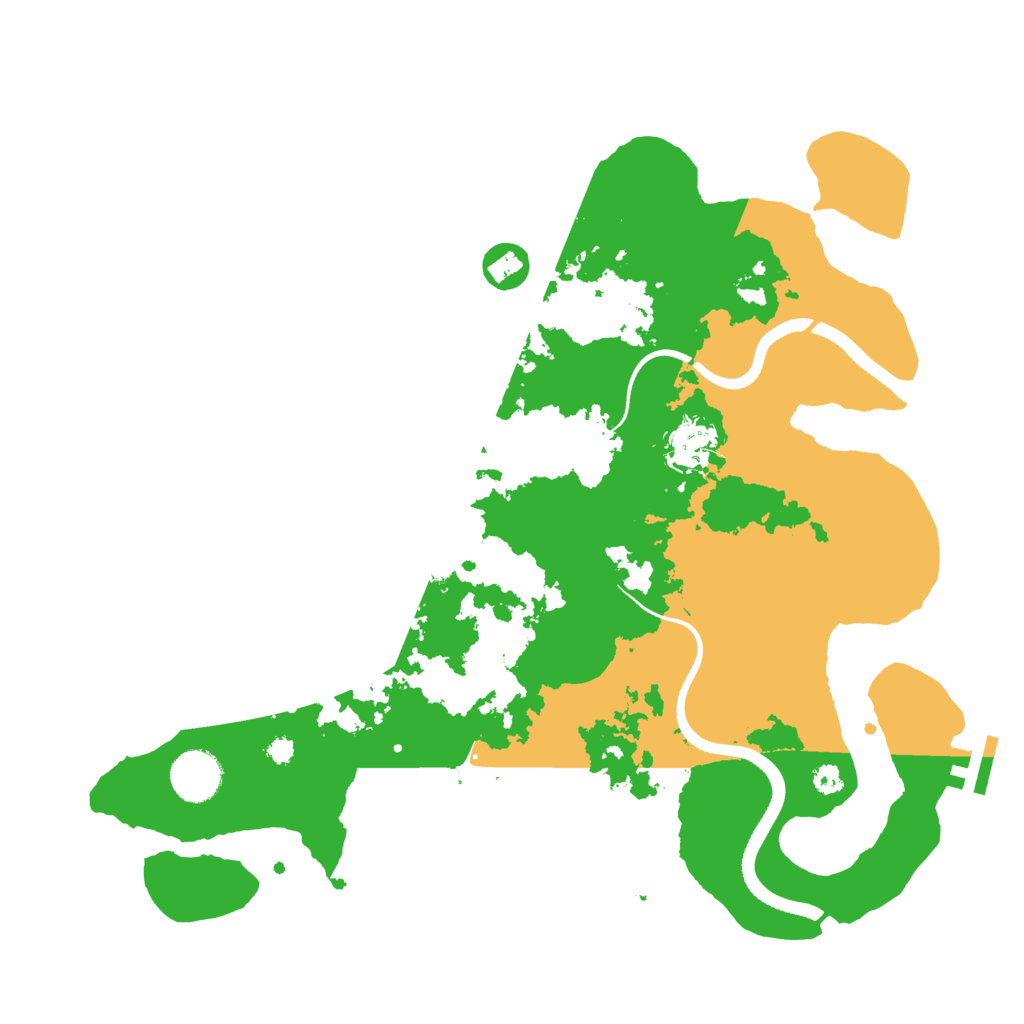 Biome Rust Map: Procedural Map, Size: 3500, Seed: 2395483