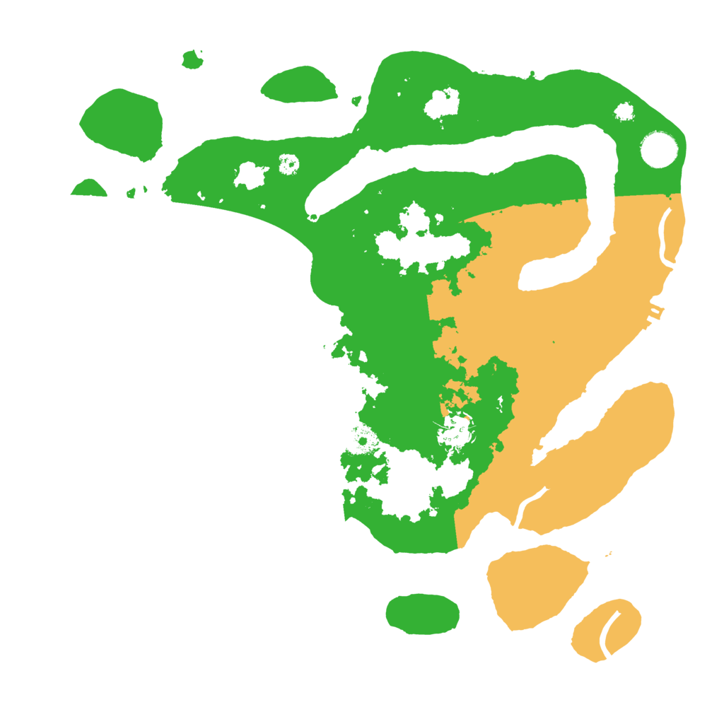 Biome Rust Map: Procedural Map, Size: 3500, Seed: 1945732