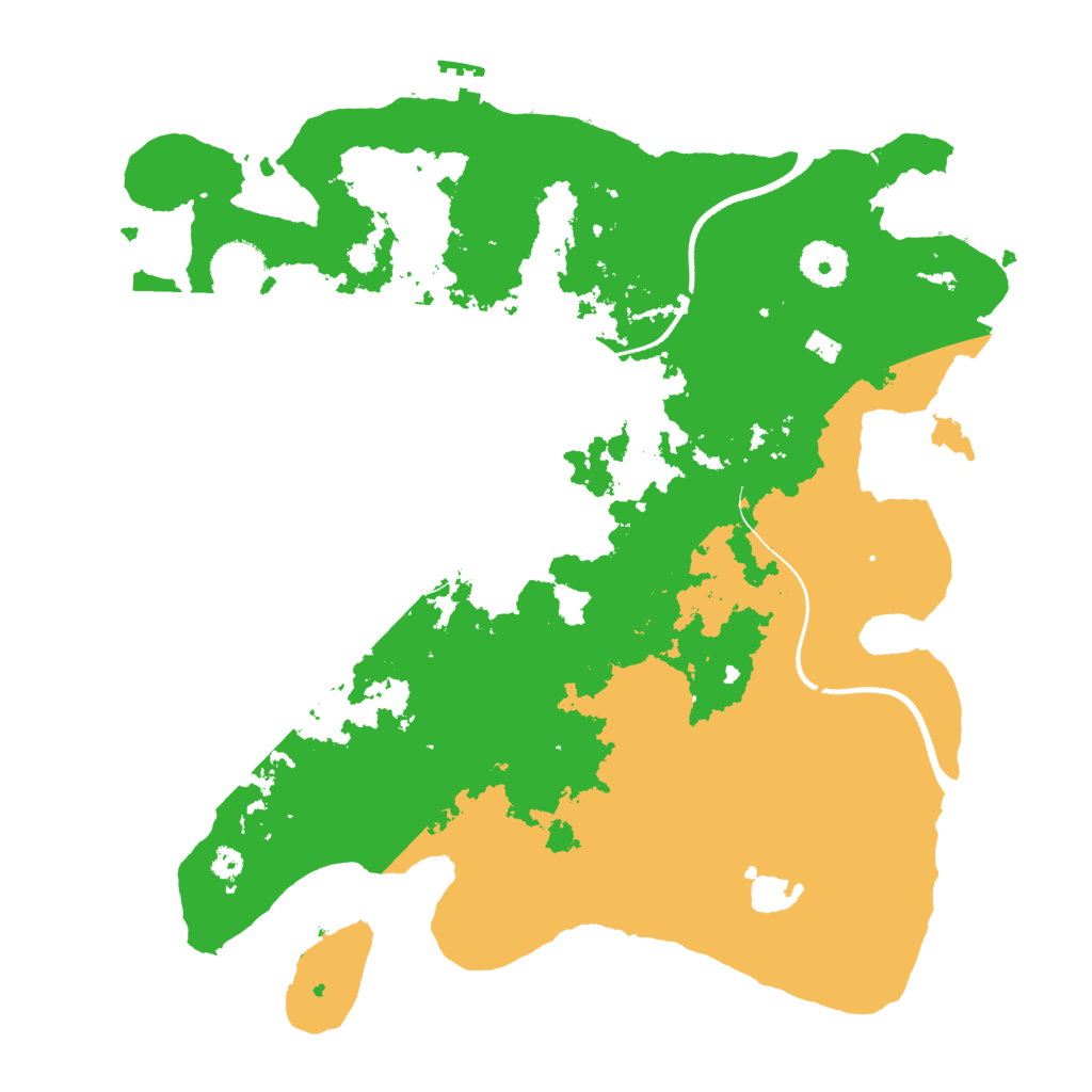 Biome Rust Map: Procedural Map, Size: 3500, Seed: 1286964