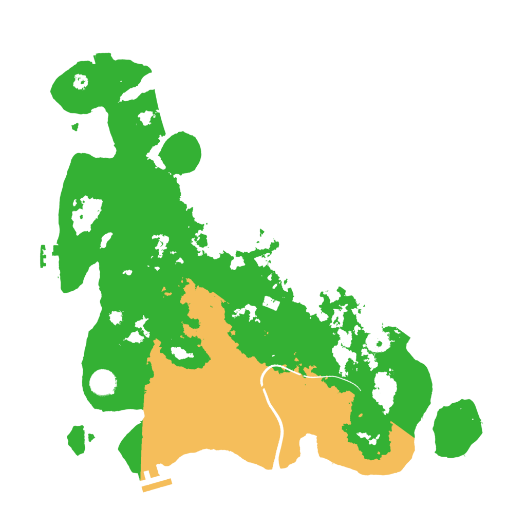 Biome Rust Map: Procedural Map, Size: 3500, Seed: 1813849