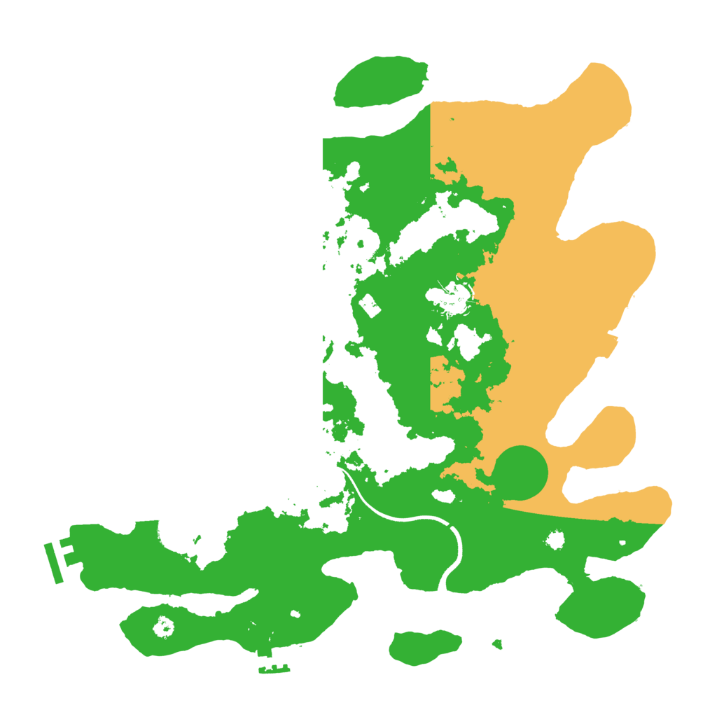 Biome Rust Map: Procedural Map, Size: 3500, Seed: 5602865