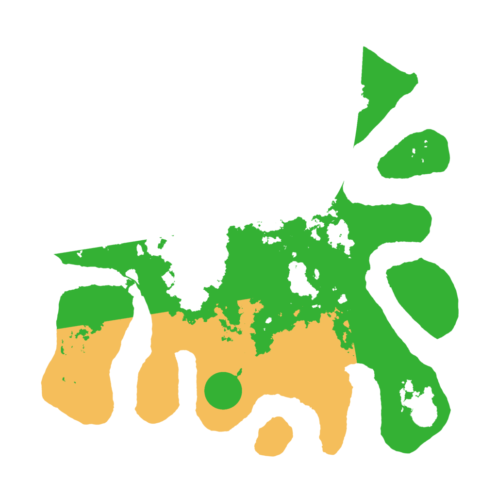 Biome Rust Map: Barren, Size: 3500, Seed: 2065484