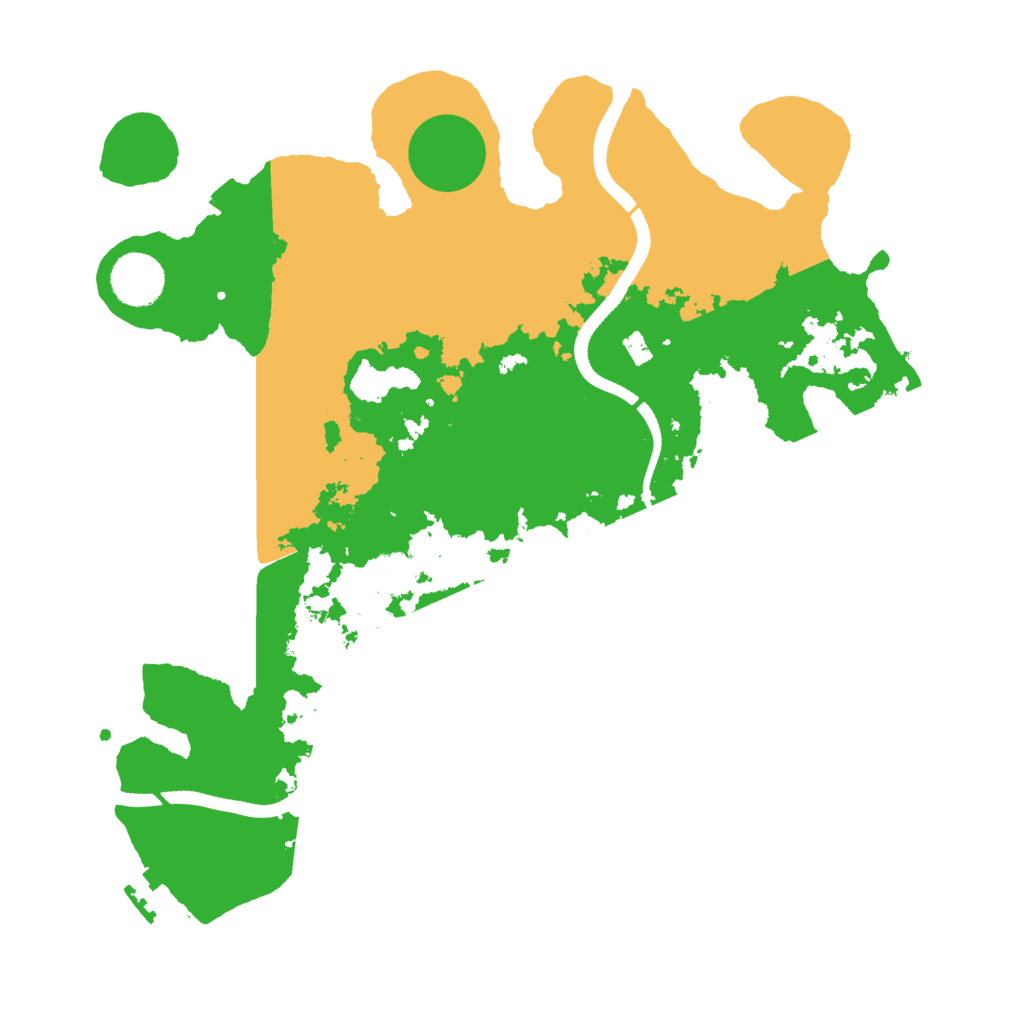 Biome Rust Map: Procedural Map, Size: 3500, Seed: 4097751