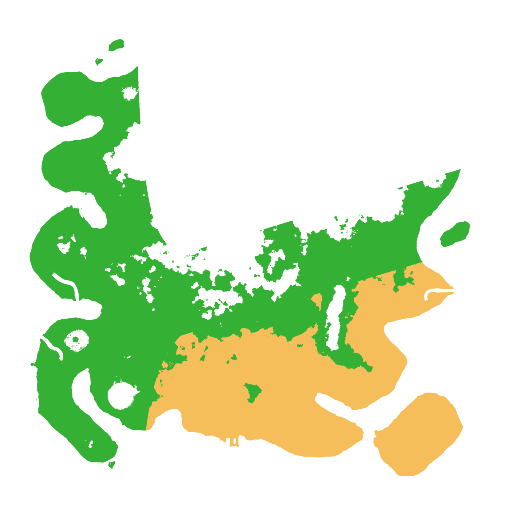 Biome Rust Map: Procedural Map, Size: 3500, Seed: 3041845