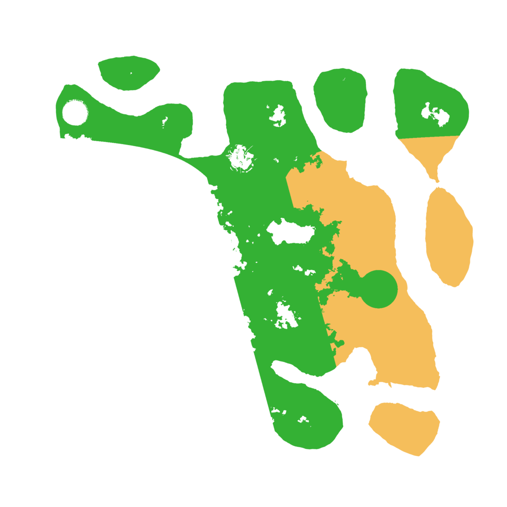 Biome Rust Map: Barren, Size: 3500, Seed: 4697850