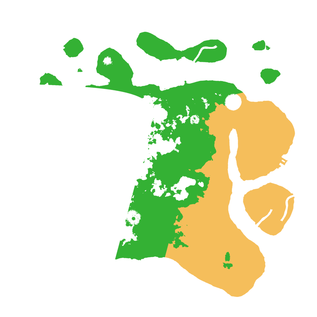 Biome Rust Map: Procedural Map, Size: 3500, Seed: 5150115