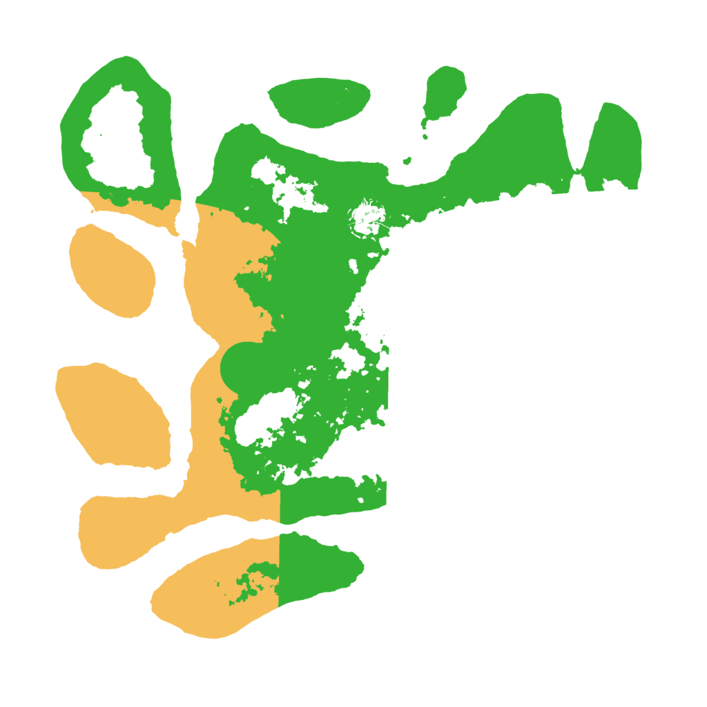 Biome Rust Map: Barren, Size: 3500, Seed: 3676021