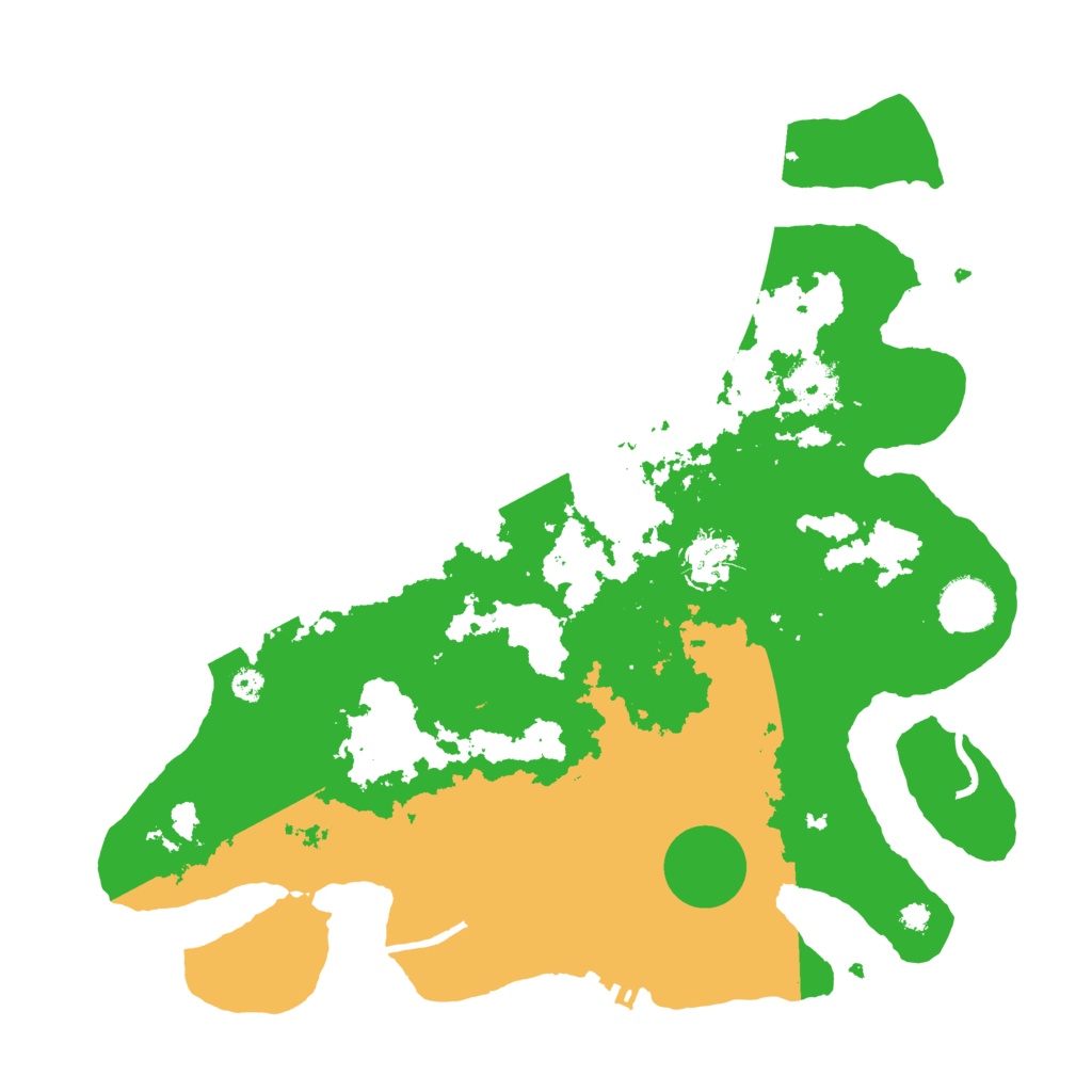 Biome Rust Map: Procedural Map, Size: 3500, Seed: 3008626