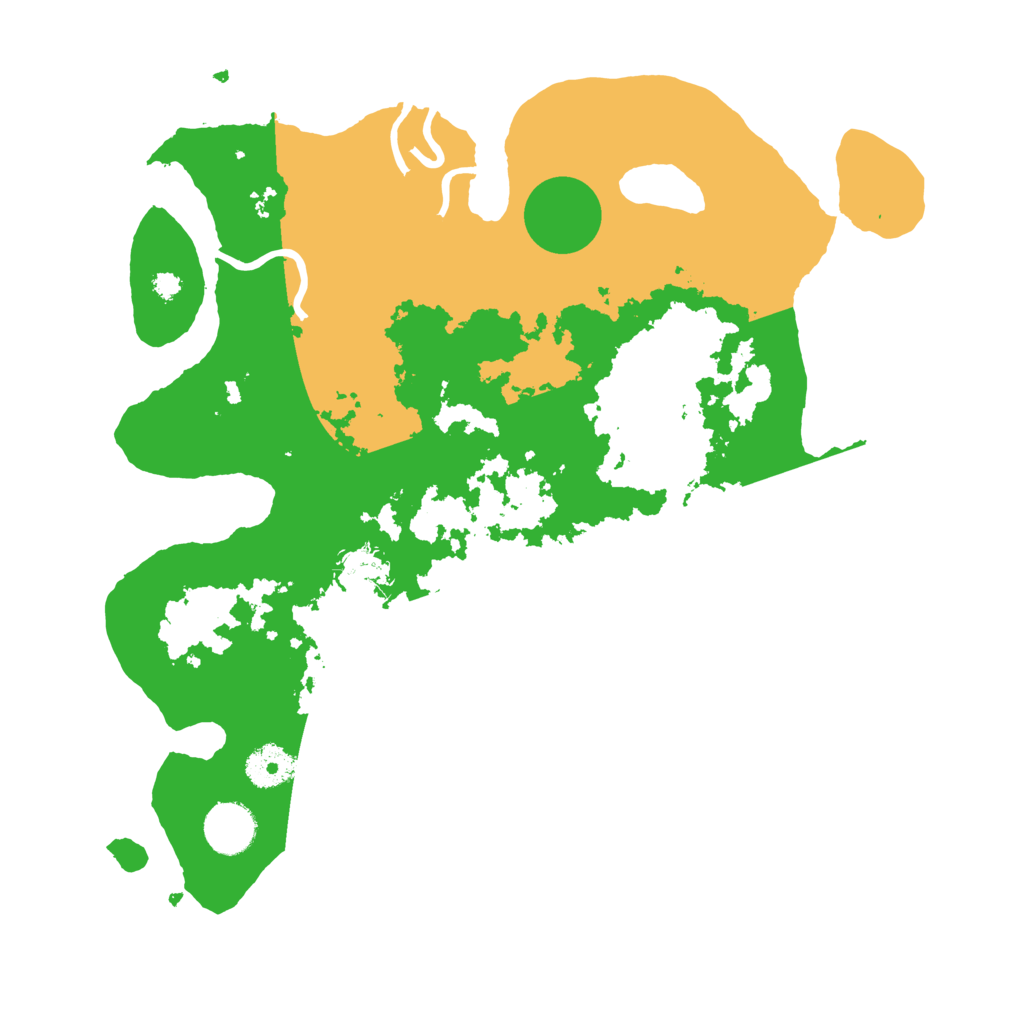 Biome Rust Map: Procedural Map, Size: 3500, Seed: 615934