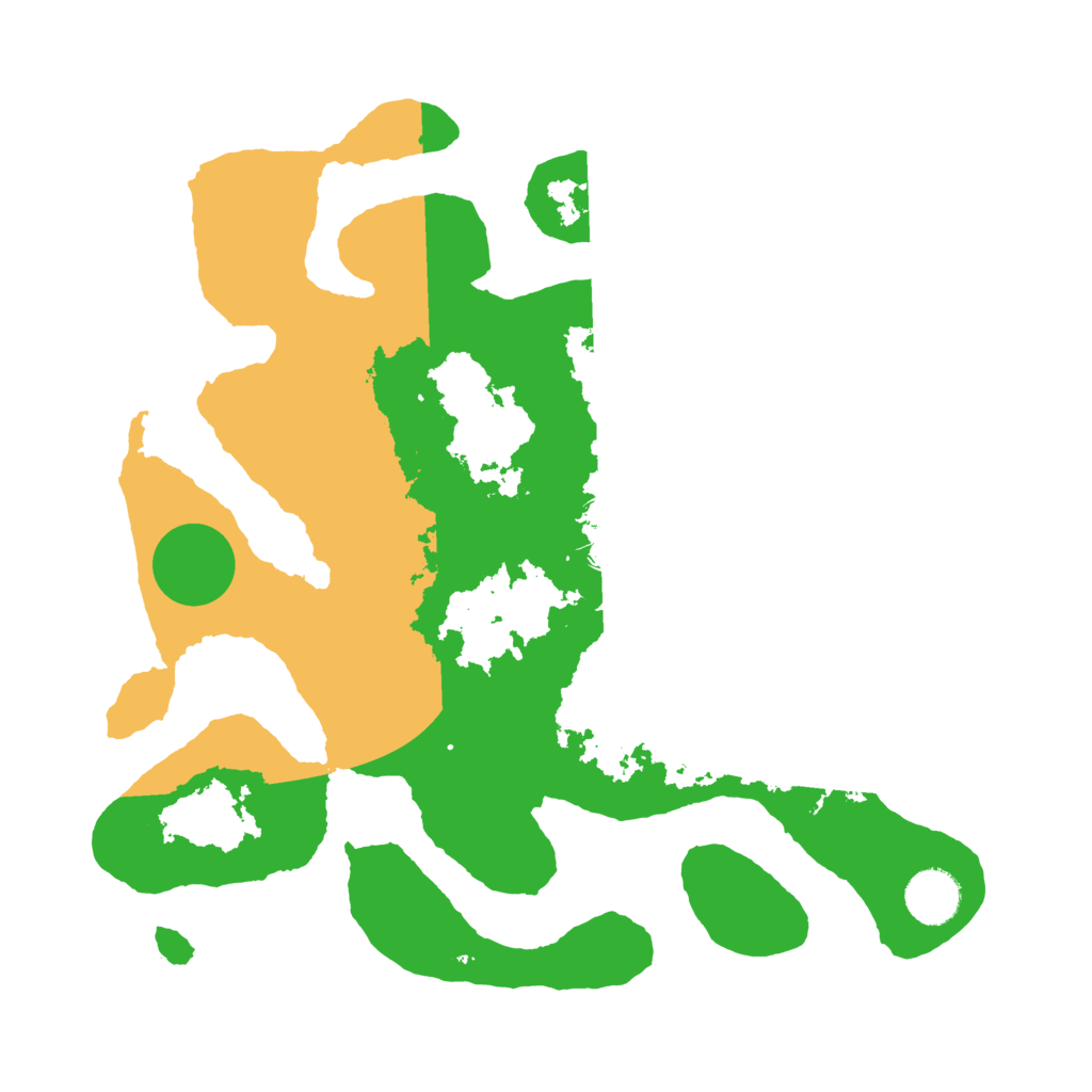 Biome Rust Map: Barren, Size: 3500, Seed: 4461045