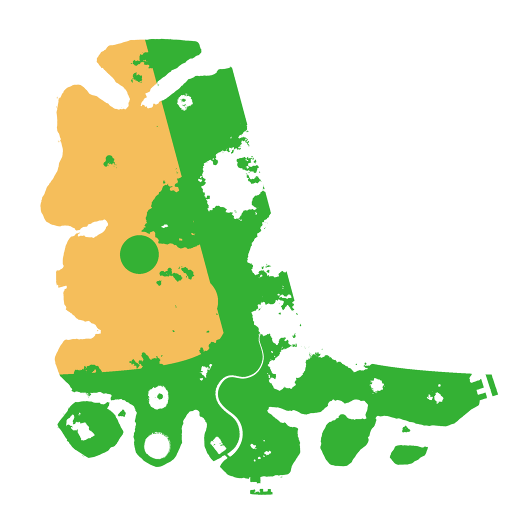 Biome Rust Map: Procedural Map, Size: 3500, Seed: 4864201