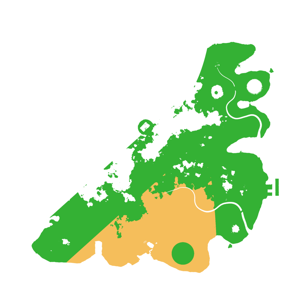 Biome Rust Map: Procedural Map, Size: 3500, Seed: 169742