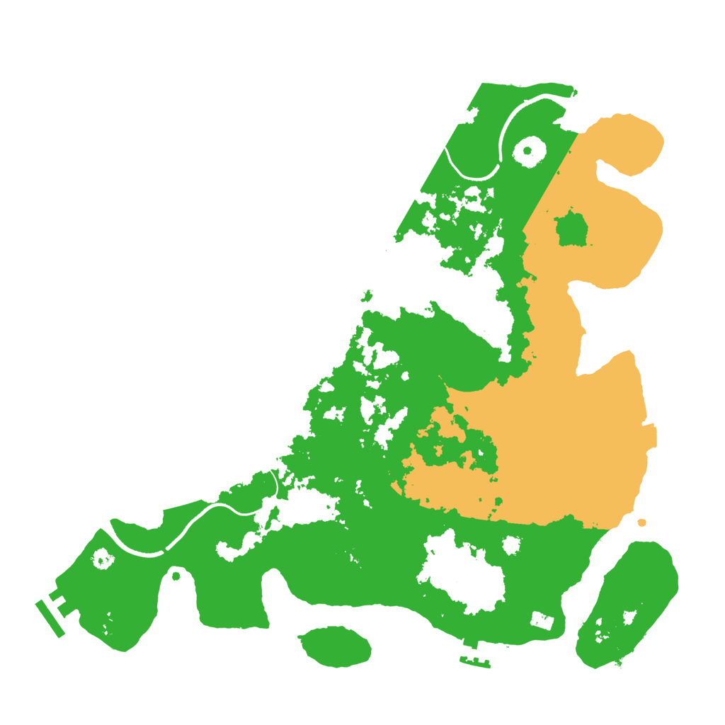 Biome Rust Map: Procedural Map, Size: 3500, Seed: 3996793