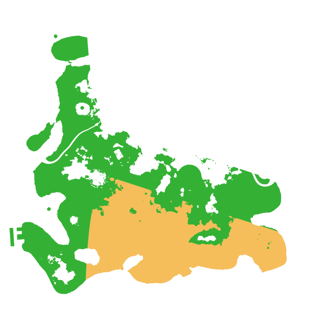 Biome Rust Map: Procedural Map, Size: 3500, Seed: 4899072