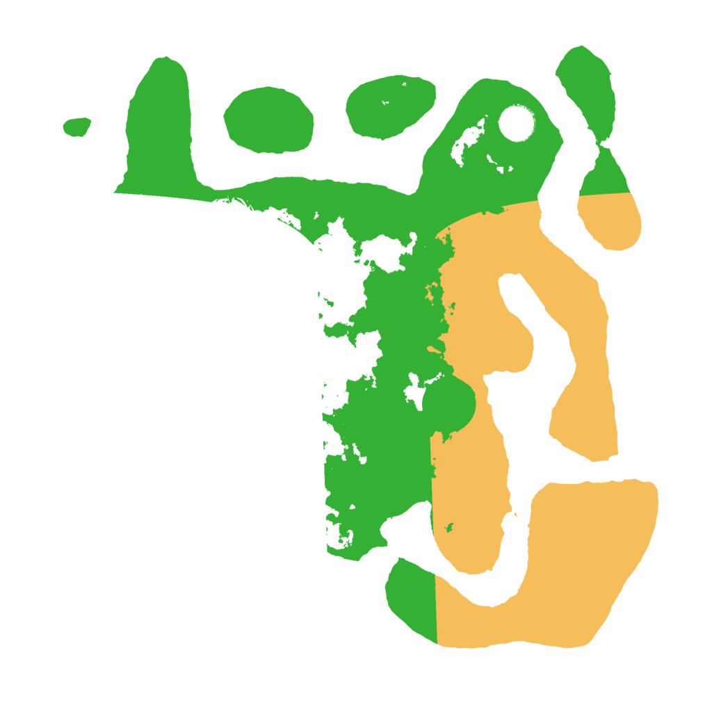 Biome Rust Map: Barren, Size: 3500, Seed: 99743