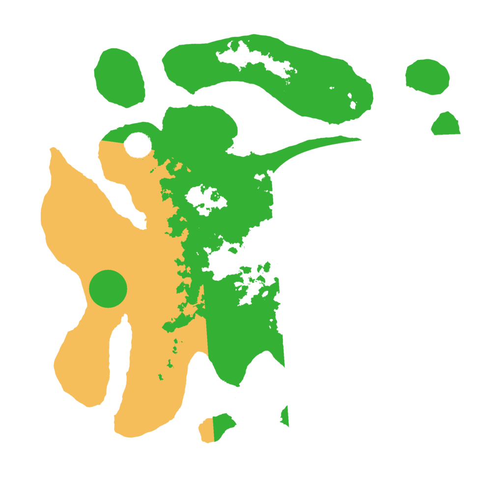 Biome Rust Map: Barren, Size: 3500, Seed: 2094970