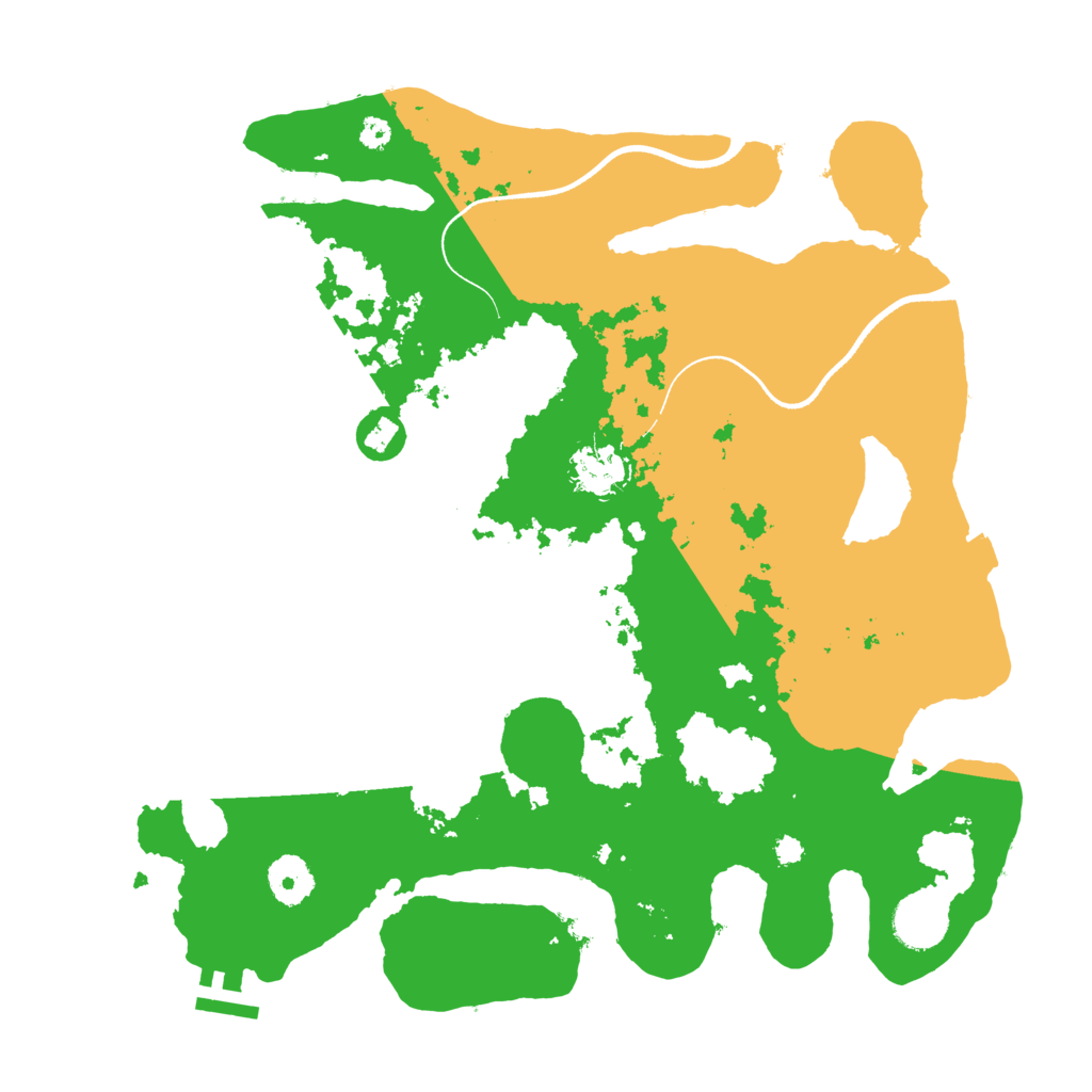 Biome Rust Map: Procedural Map, Size: 3500, Seed: 1834290
