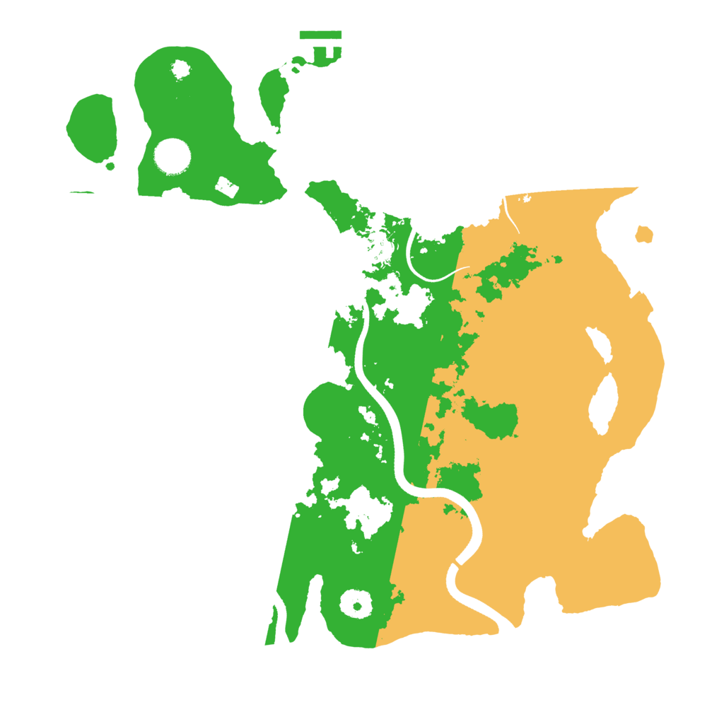 Biome Rust Map: Procedural Map, Size: 3500, Seed: 62700