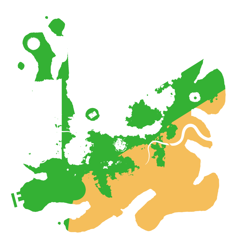 Biome Rust Map: Procedural Map, Size: 3500, Seed: 6119593
