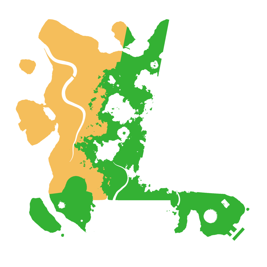 Biome Rust Map: Procedural Map, Size: 3500, Seed: 1507956