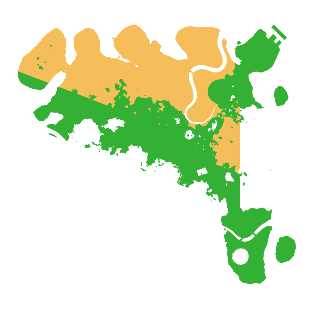 Biome Rust Map: Procedural Map, Size: 3500, Seed: 4068646