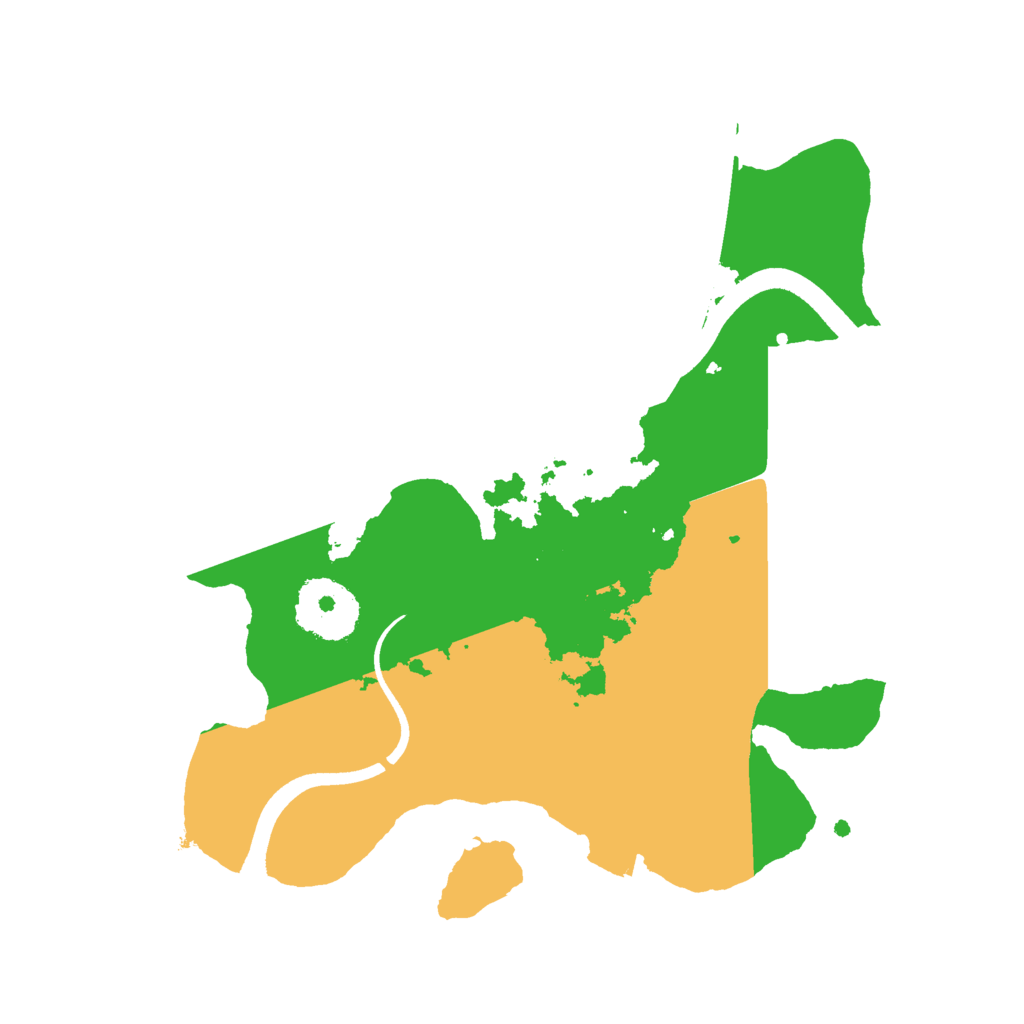 Biome Rust Map: Procedural Map, Size: 2500, Seed: 4954976