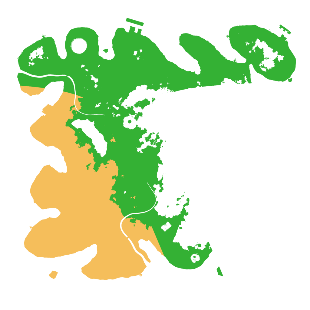Biome Rust Map: Procedural Map, Size: 3500, Seed: 53313587