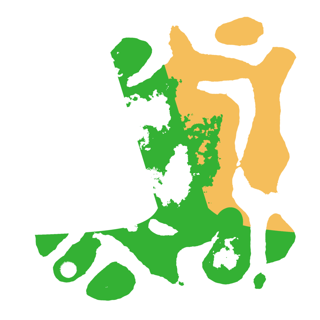 Biome Rust Map: Barren, Size: 3500, Seed: 1205381