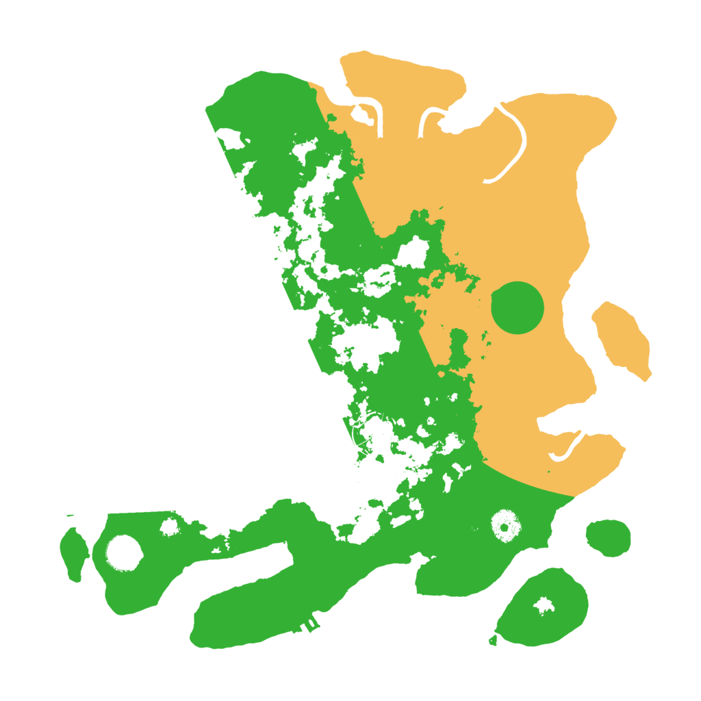 Biome Rust Map: Procedural Map, Size: 3500, Seed: 3069658