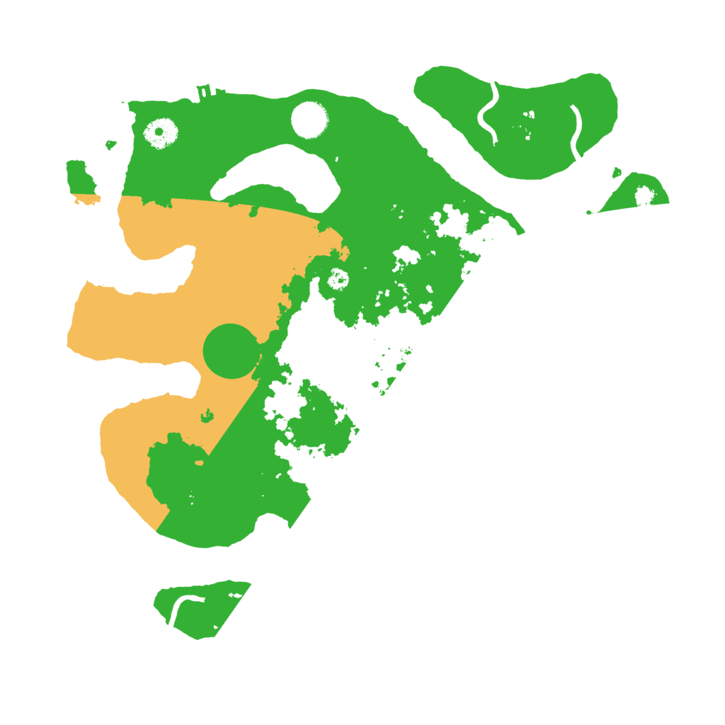 Biome Rust Map: Procedural Map, Size: 3500, Seed: 996353648