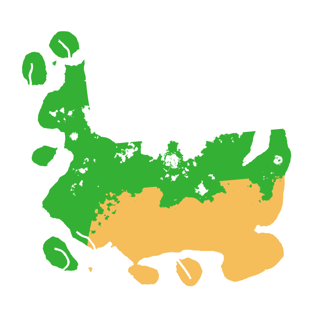 Biome Rust Map: Procedural Map, Size: 3500, Seed: 1991040131