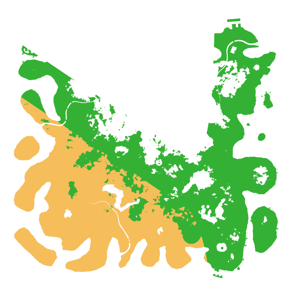 Biome Rust Map: Procedural Map, Size: 4500, Seed: 4565249