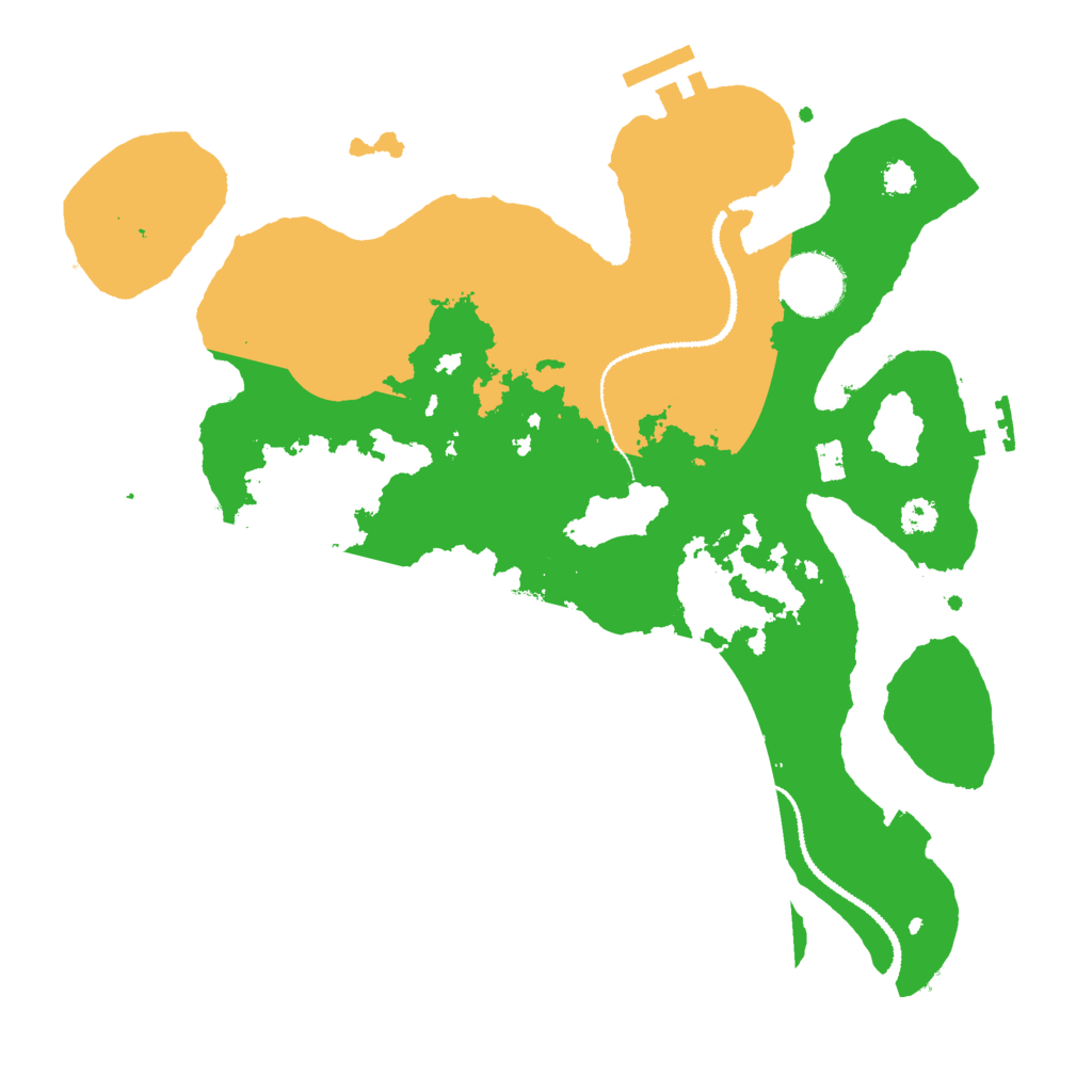 Biome Rust Map: Procedural Map, Size: 3000, Seed: 76516514