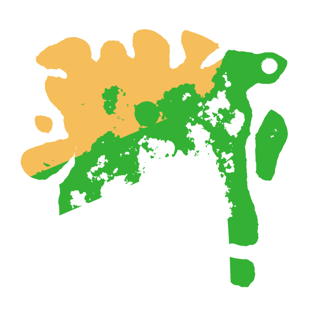 Biome Rust Map: Barren, Size: 3500, Seed: 255144