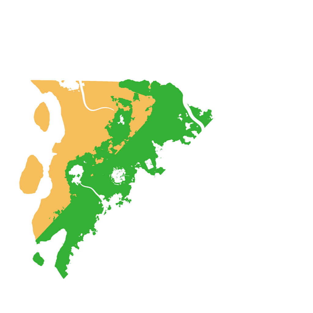 Biome Rust Map: Procedural Map, Size: 3500, Seed: 5283522