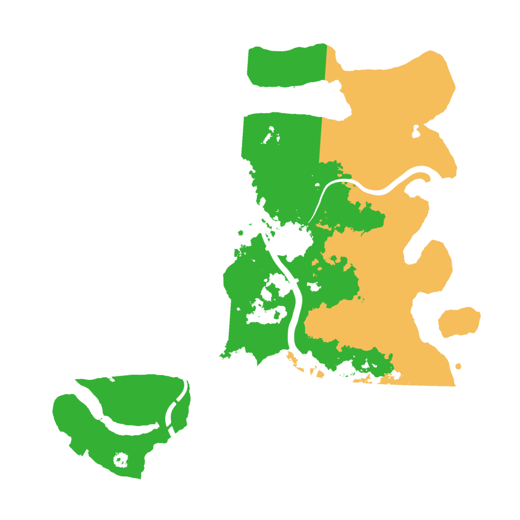 Biome Rust Map: Procedural Map, Size: 3500, Seed: 4190836